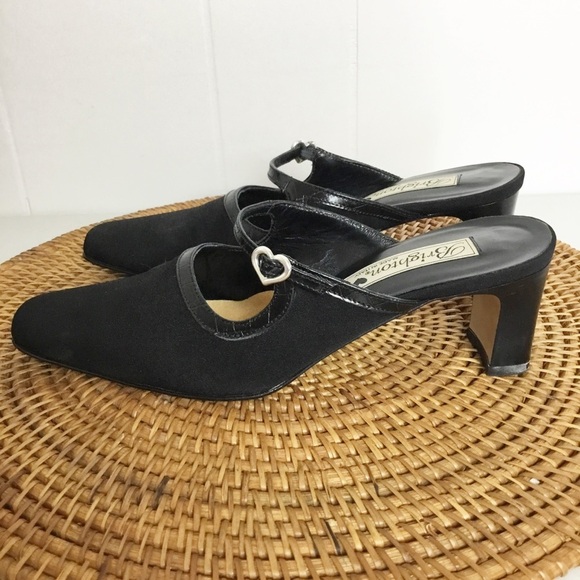 Brighton Quiver Black Pointed Heel Size 7 M Shoes - Picture 7 of 10